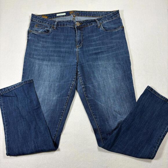 Kut From The Kloth Womens Jeans Size 16 Boyfriend Blue Denim Relaxed Y2K Vintage - Picture 2 of 16